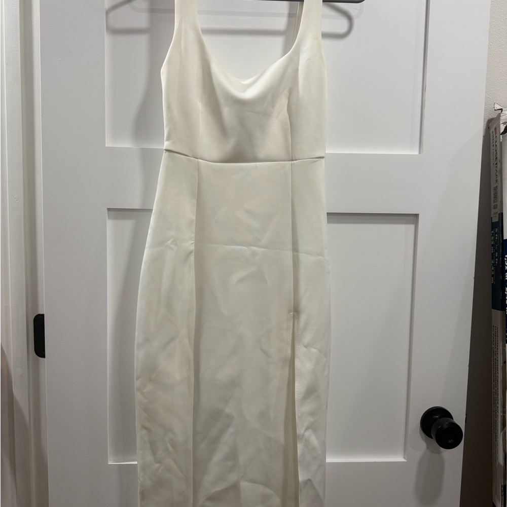 Showpo Strapless White Dress